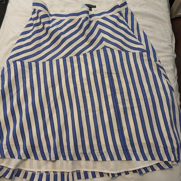 Reduced! STRIPED HIGH-LOW SKIRT BY ANN TAYLOR - NWT - Picture 1 of 4